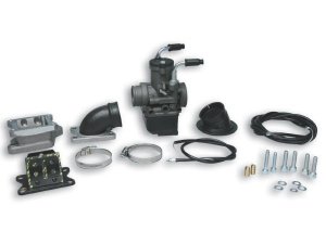 Vergaserkit MALOSSI PHBH 30 mit Ansaugstutzenkit X360 Membran 2012 fr Vespa 125 VNB -TS/150 VBA-Super/180 Rally /PX80-150/PE/Lusso/`98/MY /`11/T5/Cosa Membran, inkl. Ansaugschlauch und Seilzugkit