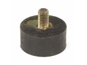 Gummipuffer SIP Sitzbank, Metall, M6x10 mm Ø 25x12 mm, 57SH
