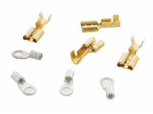 Steckersatz SIP Kabelkstchen, DUCATI/PARMAKIT/VESPATRONIC Kabelbaum, 4 Rundstecker/4 Flachstecker