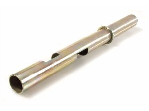 Gasrohr SIP fr Vespa 200 Rally/PX80-200/PE/Lusso/T5 /Cosa, mit Getrenntschmierung  24 mm, L 292 mm Lnge Griff: 99mm, Lnge im Lenker: 192mm