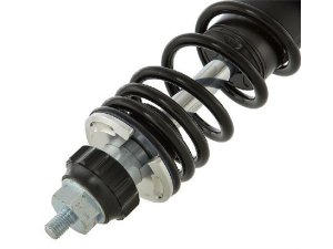 Stodmpferkit SIP PERFORMANCE 2.0 vorne & hinten fr Vespa P80-150X/P200E/PX80-200E/Lusso /`98/MY/`11/T5 Aluminium, Krper: silber, Feder: schwarz, Hrte: M, 70 /150 LB, Federvorspannung: einstellbar, Zugstufeneinstellung: 20-fach, L 240/340 mm