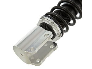 Stodmpfer SIP PERFORMANCE 2.0 vorne fr Vespa P80-150X /P200E/PX80-200E/Lusso/`98 /MY/`11/T5 Aluminium, Krper: silber, Feder: schwarz, Hrte: M, 70 LB, Federvorspannung: einstellbar, Zugstufeneinstellung: 20-fach, L 240 mm