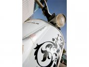 Aufkleberdekorset SIP Vespa Stars II schwarz, L 1160mm, B...