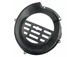 Lfterradabdeckung SIP fr Vespa PK50-125 S/XL/FL/HP /N/XL2/ETS passt auch fr Vespa 50-125/PV/ET3, mit/ohne E-Start, Metall, carbon-look