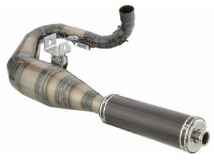 Rennauspuff SIP Performance 2.0 fr Vespa 200 Rally/P200E /PX200 E/Lusso ->`94/Cosa 1 200 Stahl, klarlackiert, Dmpfer: Carbon, lefthand, breitreifentauglich, BSAU 193 A 1990 T3