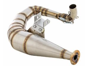 Rennauspuff SIP Performance 2.0 fr Vespa 125 GT/GTR/TS /150 GL/Sprint/V/PX80-150/PE /Lusso/Cosa 1 Edelstahl, lefthand, breitreifentauglich, OHNE Endschalldmpfer!