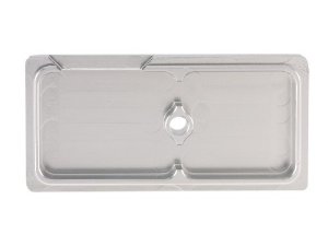 Abdeckung Blinkerschalter, SIP fr Vespa P80-150X/PX80-200E /Lusso 1/P200E Aluminium poliert