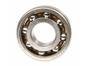 Lager Kurbelwelle KULU fr Vespa 125 V30-TS/150 VL -Super/160 GS/180 SS/Rally /PX80-200/PE/Lusso/T5/Cosa, LIMA fr Vespa 125 V30-TS 1 /150 VL-Super 1 MALOSSI, mit Stahlkfig, 25x62x12 mm,  Kugel: 9,525mm