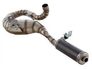 Rennauspuff SIP Performance 2.0 fr Vespa 200 Rally/P200E /PX200 E/Lusso ->`94/Cosa 1 200 Edelstahl, Dmpfer: Carbon, righthand, breitreifentauglich, BSAU 193 A 1990 T3