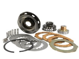 Kupplung SIP COSA 2 Sport fr Vespa PX200E Lusso `95->/ `98/MY/Cosa 2 200 passt auch fr Vespa 180-200 Rally/P200E/PX200E/Lusso /Cosa 1 200  115 mm, Z 23, 4 Belge, Kork, 8 Feder(n), Hrte: L, verstrkt, mit Ring, Ausfhrung fr 8/16 Federn 