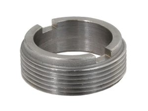 Kronenmutter SIP, Lager Vorderrad, fr Vespa 50-125/PV /ET3 4 Schlitze, 6mm, H 12,0mm,  (innen) 24mm, (aussen) 34mm