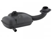 Rennauspuff SIP ROAD fr Vespa 200 Cosa 2 Stahl, schwarz,...