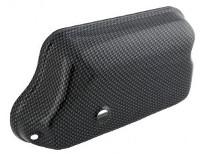 Vergaserwannendeckel ohne Getrenntschmierung, SIP fr Vespa 125 VNB-TS/150 VBA -Super/Rally/P80-150X/P200E /PX80-200E/Lusso/T5 Metall, carbon-look