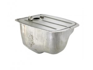 Tank fr Vespa 50 V5A1T -> 92876/S V5SA1T -> 15324/90 V9A1T -> 22234 Metall gelt, kurz, ohne Deckel