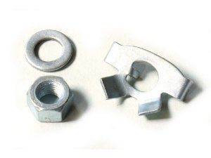 Sicherungsblech Kit Nebenwelle, fr Vespa 125 VNB 2-TS/150 VBA 2-Super/P125-150X 1 /P150S 1 inkl. Blech/Scheibe/Mutter