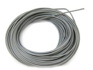 Seilzughlle, PTFE, Seilzughlle aussen = 5mm, innen = 4mm, Fr Seilzge bis  2mm, grau, Preis per Meter
