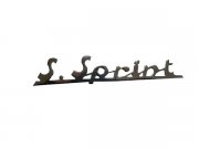 Schriftzug S.Sprint, Heck fr Vespa 90 SS aluminium,...