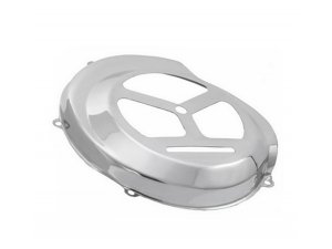 Lfterradabdeckung GS 150 Style fr Vespa PX80-200/PE Lusso /Rally ohne E-Start, Edelstahl poliert