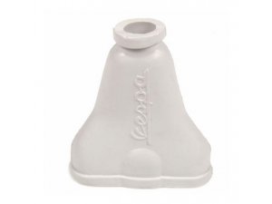 Gummimanschette Schaltgriff, fr Vespa 125/150 `51-`55 B 50 mm, L 58 mm, grau, mit VESPA Schriftzug