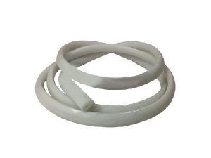 Gummi Seitenklappe, fr Vespa V50 Special/PV/ET3/125/150 /Sprint B 7 mm, L 780 mm, wei