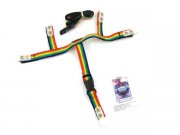Gepckgurt PLC vorne, fr Vespa 50-125 PV/ET3 rainbow