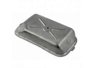 Deckel Gehuse Gleichrichtergrundplatte, fr Vespa 160 GS/180 SS mit Batterie 66x128x27 mm, Aluminium, silber