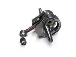 Rennlippenwelle Drehschieber worbspeed worb5 Vespa Pk 125 XL2 24/25 Konus 97mm Pleuel, Hubzapfen laserverschweisst