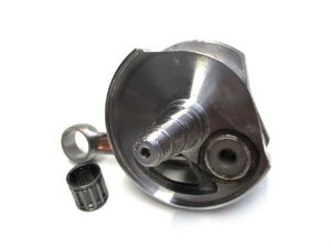 Rennlippenwelle Drehschieber worbspeed worb5 Vespa Pk 125 XL2 24/25 Konus 97mm Pleuel, Hubzapfen laserverschweisst