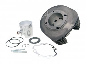 Rennzylinder POLINI 225ccm fr PIAGGIO Ape 601V-CAR P2 -P501  69,0mm, Graugu, 6 S, 2 Kolbenring(e),KB  18mm, ohne Zylinderkopf