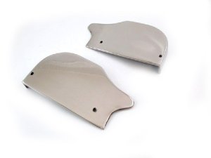 Trittbrett-Set hinten kurz/geschwungen,  Edelstahl SPAQ Lambretta Li3, LiS, SX, TV, GP & dl