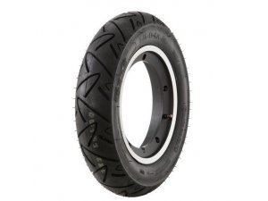 Reifen CONTINENTAL TWIST,  3.50-10 59M,  reinforced   vorne  KBA 50133, Special Pack auf Felge SIP 2.10-10 schlauchlos, schwarz mit poliertem Rand, montiert, fahrfertig!