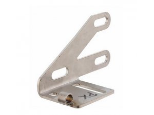 Bremspumpenhalter SERIE PRO by M.R. fr GRIMECA `98 HBZ,  Lenker, fr Vespa 25 GT/GTR/TS /150 GL/Sprint/V./160 GS/180 SS/Rally/PX80-200/PE/Lusso  PK  Edelstahl/V2A,  passt auch fr Bremspumpen mit Rohrlenkeraufnahme