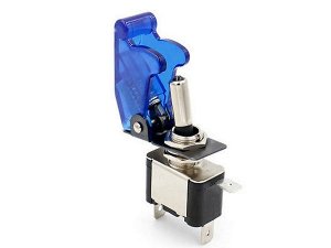 Killswitch Schalter 12V/20A,  blau,  mit blauer LED