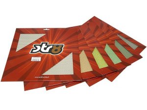Racinggitter STR8, rot eloxiert, 500x500 mm  mittlerer Lochabstand