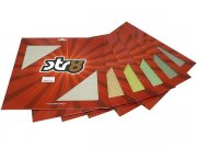 Racinggitter STR8, rot eloxiert, 500x500 mm  mittlerer...