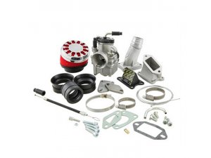 Vergaserkit MALOSSI VHST 28 BS  fr Vespa 90-125/PV/ET3  fr 136ccm MHR  Direktansauger, Membran,  Gummiverbindung, mit Luftfilter