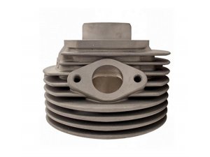 Rennzylinder MALOSSI MHR 136ccm fr Vespa 90-125/PV/ET3 /PK/S/XL/2   57,5mm, Aluminium, 6 S,  Hub 51mm, KB  15mm,  ohne Zylinderkopf,  M6 Auslassstehbolzen, Direkt- oder Kurbelwellengehuse -Einlass