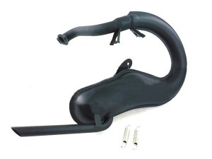 Rennauspuff LEOVINCE Performance fr PIAGGIO Ape 50  Stahl