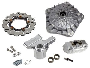 Scheibenbremse Scooter + Service 4-Kolben Radial, Grimeca NT, Stage6, silber natur eloxiert Vespa PX, Pk