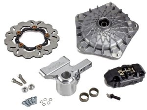 Scheibenbremse Scooter + Service 4-Kolben Radial, Grimeca NT, Stage6, schwarz eloxiert Vespa PX, Pk
