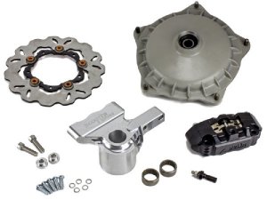 Scheibenbremse Scooter + Service 4-Kolben Radial, LML Classic, Stage 6, schwarz eloxiert Vespa PX, Pk