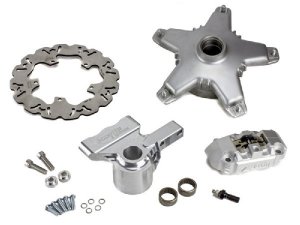 Scheibenbremse Scooter + Service 4-Kolben Radial, PX 98/Millenium, Malossi Whoop, silber/natur eloxiert Vespa PX, Pk