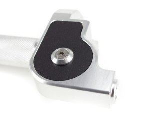 Abdeckung fr Gasgriff CNC 90 kugelgelagert / Alu, schwarz eloxiert Vespa Lambretta