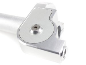 Abdeckung fr Gasgriff CNC 90 kugelgelagert / Alu, silber eloxiert Vespa Lambretta