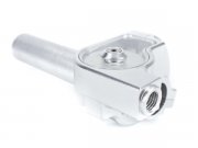 Gasgriff CNC 90 kugelgelagert silber Vespa Lambretta