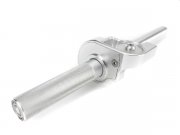 Gasgriffsystem CNC Scooter + Service komplett silber...