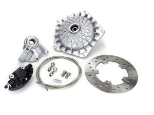 Scheibenbremse Grimeca NT Vollhydraulisch, Grimeca NT, Standard, AJP Repro 11mm, schwarz, Gasgriffsystem Scooter and Service Vespa PX, Pk
