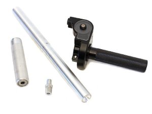 Scheibenbremse Grimeca NT Vollhydraulisch, Grimeca NT abgedreht, Malossi Whoop, Brembo 11mm, silber, Gasgriffsystem Scooter and Service Vespa PX, Pk