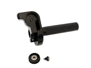 Gasgriff CNC 90 kugelgelagert schwarz Vespa Lambretta