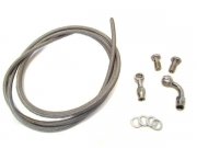 Stahlflex Bremsleitung komplett / Edelstahl, Banjo 90...